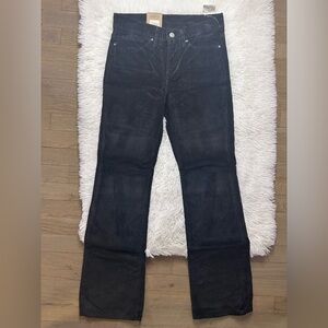 New Women’s Levi’s 315 Shaping Bootcut Mid Rise Black Corduroy Jeans Size 27x30